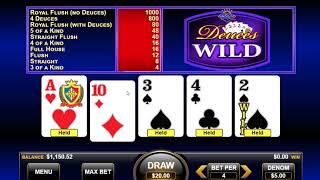 [New Deuces Wild Video Poker] A Progressive Betting System With Real Money And A $250 Win!