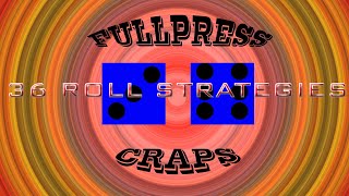 Craps Strategy live 36 Rolls- Adjusting dice sets.