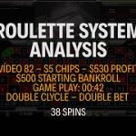 STRATEGY APPLICATION – Initial bankroll $500 – Win $530 – Live play Roulette – Vídeo 82