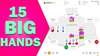 300+ Big Blind Pots Only! Pot Limit Omaha Cash Game Hands