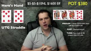 Poker Strategy: Suited Connector in Straddle $5-$10NL