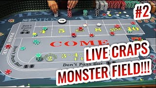 MORE MONSTER FIELD – Live Craps with Master Craps Dealer Lisa | Casino Craps Let’s Play #6