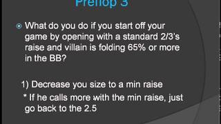 Preflop Heads Up Poker Strategy