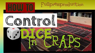 CRAPS LIVE STRATEGY, how to control dice in craps!! 36 rolls