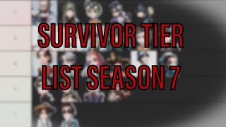 Identity V Survivor Tier List BEST AND WORST! (Top Ranked Player) SEASON 7