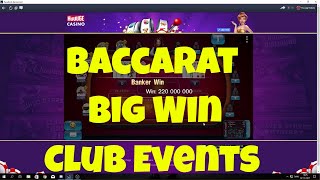 💰Huuuge Casino Playing Baccarat High Bet + Club Events