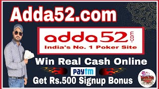 💥 Adda52 Poker How to Create Id for Beginners with Tips & Rules (Tips in Hindi) | Step by Step