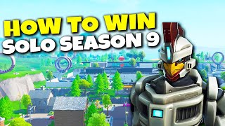 How To Win Your 1st Solo In Fortnite Season 9! | Battle Royale Tips