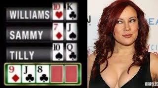 Tilly flops the NUTS and gets ACTION! Huge poker hand
