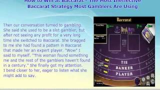How to Win at Baccarat – The Most Ineffective Baccarat Strategy Most Gamblers Are Using