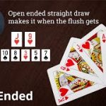 Poker Strategy: Open ended straight draw makes it when the flush gets there