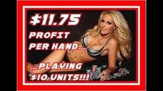 $11.75 profit per hand playing $10 chips! best baccarat strategies 2019! craps betting strategy!