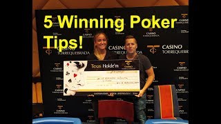 ♠5 Important Poker Tips to Learn!♦