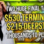 TWO HUGE FINAL TABLES!! $530 TERMINATOR + $215 DEEPSTACK!! | PokerStaples Stream Highlights