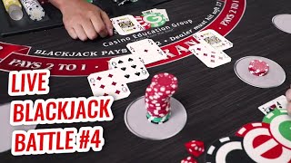 LIVE BLACKJACK BATTLE | David Vs. Timmy Ep.4