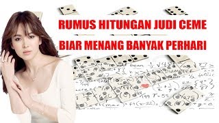 RUMUS HITUNGAN JUDI CEME ONLINE, BIAR MENANG BANYAK PERHARI