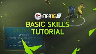 FIFA 16 Tutorial – Basic Skill Moves: Step Over, Ball Roll, Roulette