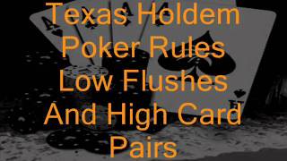 How To Learn The Texas Holdem Poker Rules On Flushes Instantly Without Risking Incorrect Information