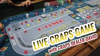 LIVE CRAPS GAME with Master Craps Dealer David | Casino Craps Let’s Play #3