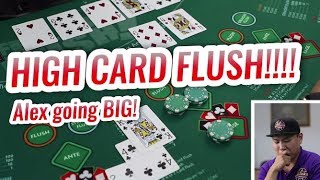 LIVE High Card Flush Basics | Casino High Card Flush Let’s Play #4