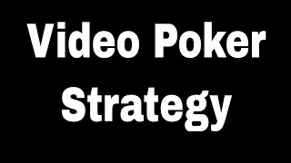 Best Video Poker Strategy Jacks or Better on Poker Tron