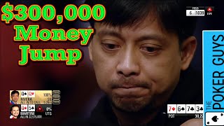 Poker Breakdown:Did He Let the 300k Money Jump Get to Him?