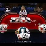 Zynga Poker TEXAS HOLDem WINNN 1T spade suitheart suitdiamondclub suit 1100000000000 B TABLE 25 B 5B