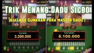 TRIK MENANG SICBO DICE (DADUKOPROK)