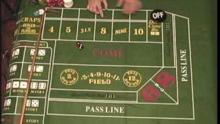 Combinations of Numbers Rolled on Casino Craps (Dice)