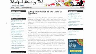 New articles released on Blackjack Strategy Web