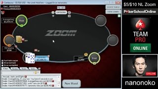 High Stakes Poker Strategy I Nanonoko I $5/$10 ZOOM on PokerStars Part 2