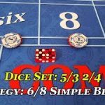 Craps: 5/3 2/4 6 & 8 place bet  w/ pass and odds