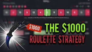 THE $1000 ROULETTE STRATEGY IS INSANE! *HUGE PROFIT*