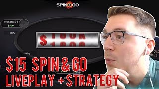 SPIN & GO STRATEGY AND LIVE PLAY at $15 stakes! Spin & Go Strategy Series