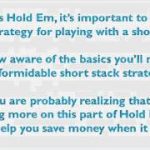 Texas Hold Em – Strategy for Playing With a Short Stack