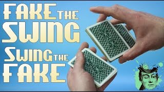 Cheat at cards, poker or gambling with the false Swing Cut! | How to do card magic tricks revealed!