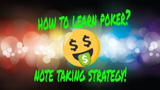 #poker #expresso How to Learn Poker fast: Note Taking. Spin and Go