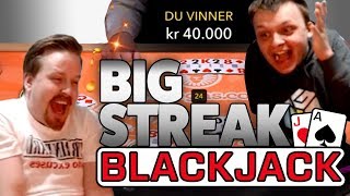 Blackjack winning streak