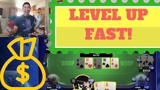 How to Grind for LEVELS in WSOP App Game