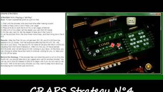 5 CRAPS strategies to try on casinos. Each strategy is a well known one.