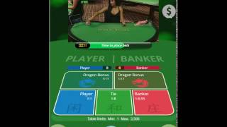 Baccarat Dragon Bonus Live by Ezugi – Mobile Version