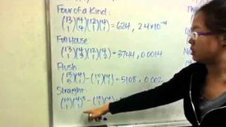Math 131 – calculating the probability of poker hands