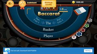 How to win $160 in baccarat in just a minute