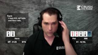 Poker Strategy:  Top Two Pair vs Overbet Shove