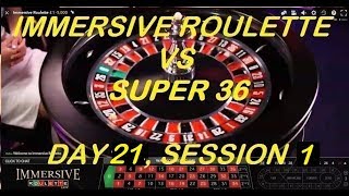 €4200+ Completed – Immersive Roulette VS SUPER 36 Roulette Software – Day 21, Session -1