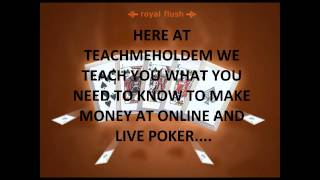 How to play texas holdem poker learn the best way