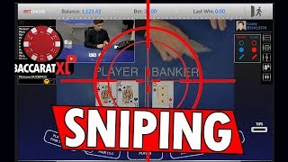 Baccarat – Sniping my way UP ! 1000$ profit – ONE DAY