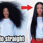 Curly to Straight Hair – NO Frizz (NEW 2018) | jasmeannnn