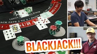 LIVE BLACKJACK BATTLE | David Vs. Timmy Ep.16