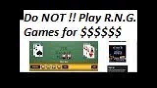 Baccarat Chi on R.N.G. Games ………………8/8/19